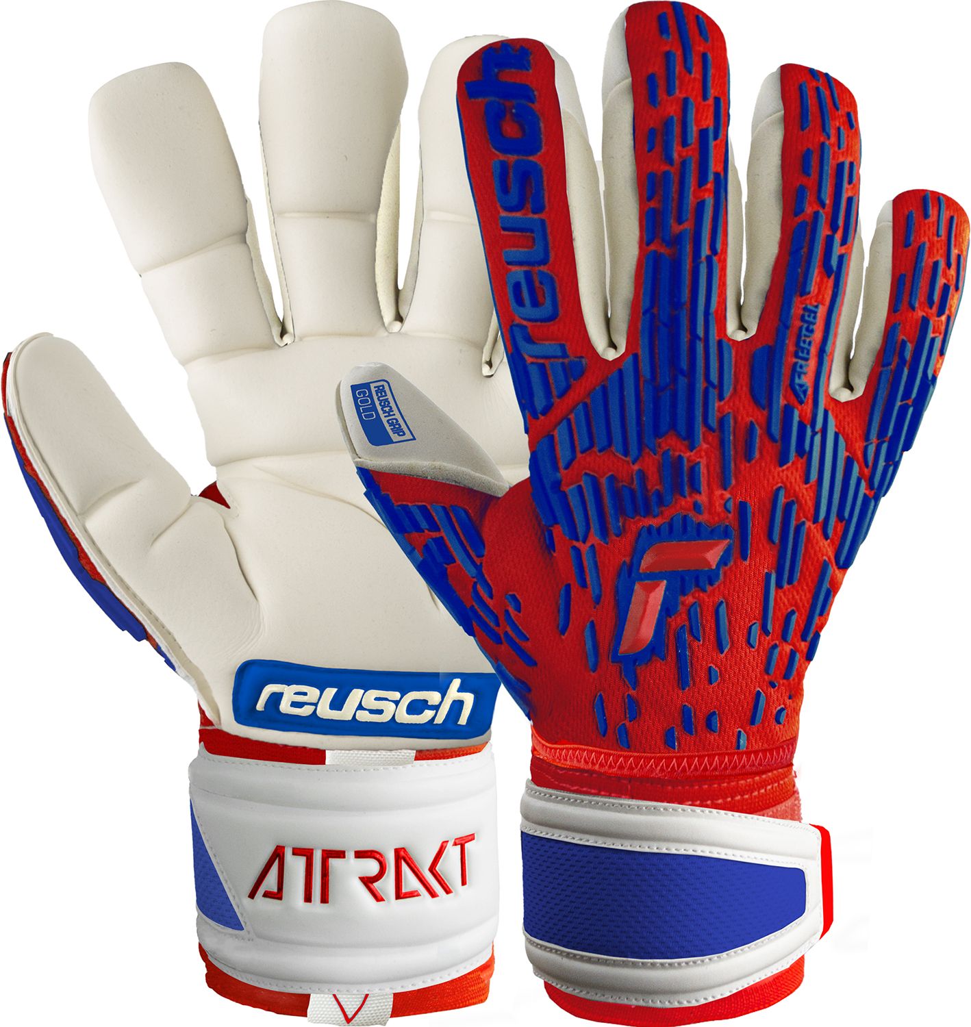 Reusch Adult Attrakt Freegel Gold Finger Support Goalkeeper Gloves product image