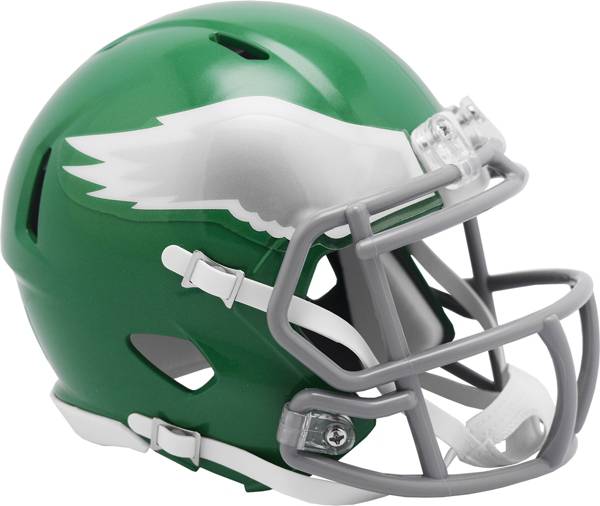 Sports Memorabilia Riddell Philadelphia Eagles Chrome Alternate Speed Mini  Football Helmet - NFL Mini Helmets :