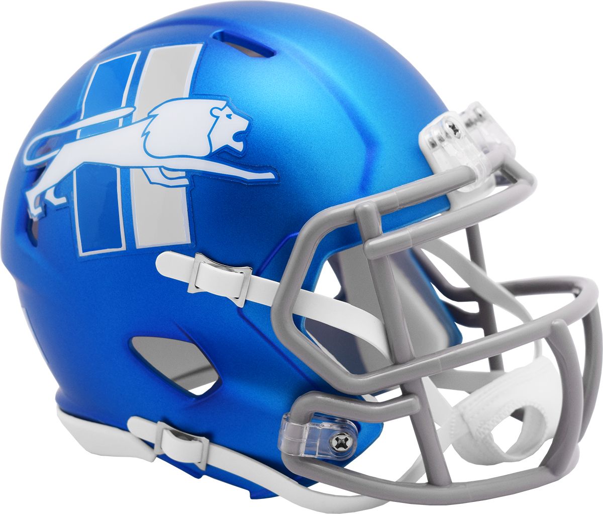 Casque De Football Mini Riddell Speed - Detroit Lions 2024 - 5 Cm - Produit Officiel NFL - 8