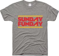 Charlie Hustle Sunday Funday Kansas City Chiefs Shirt Mens Adult 2XL XXL