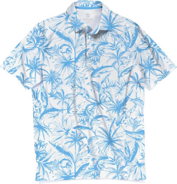 Scales Men's Loose Lines Golf Polo Golf Galaxy