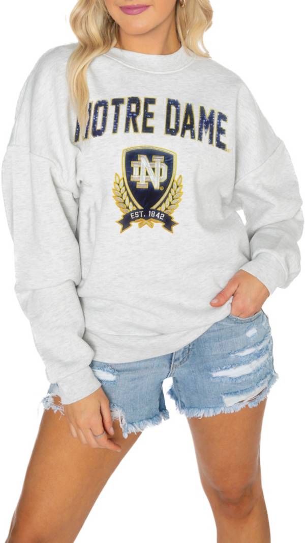 White notre hotsell dame sweatshirt