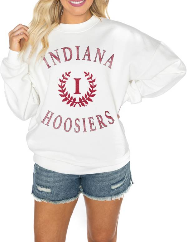 Gameday Couture Women's Indiana Hoosiers White Play On Pullover Sweatshirt product image