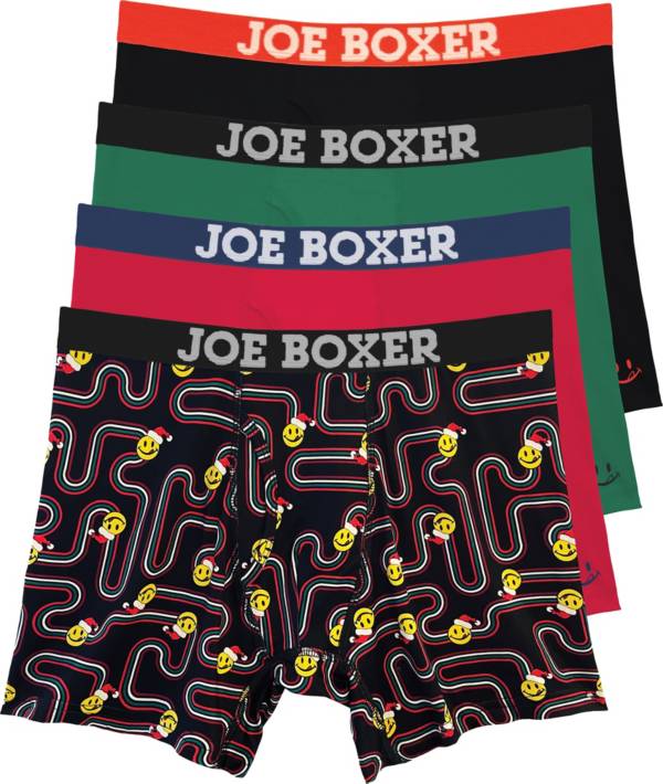 Joe Boxer Men's Christmas Lickies Four Pack Performance Boxer Briefs product image