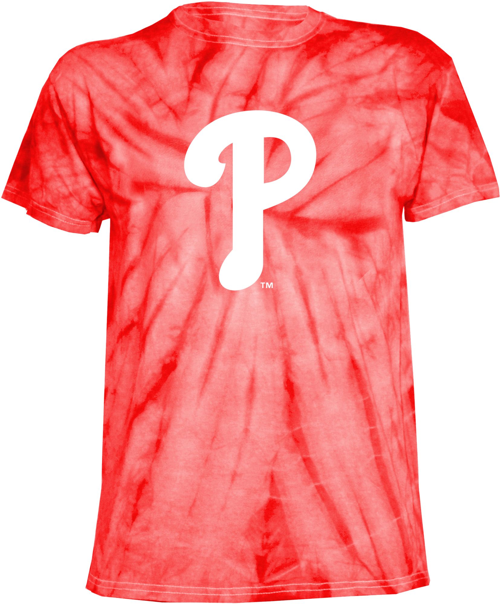 Stitches Youth Philadelphia Phillies Red Tie Dye T-Shirt