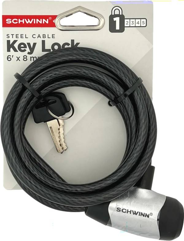 Schwinn braided steel key cable lock online