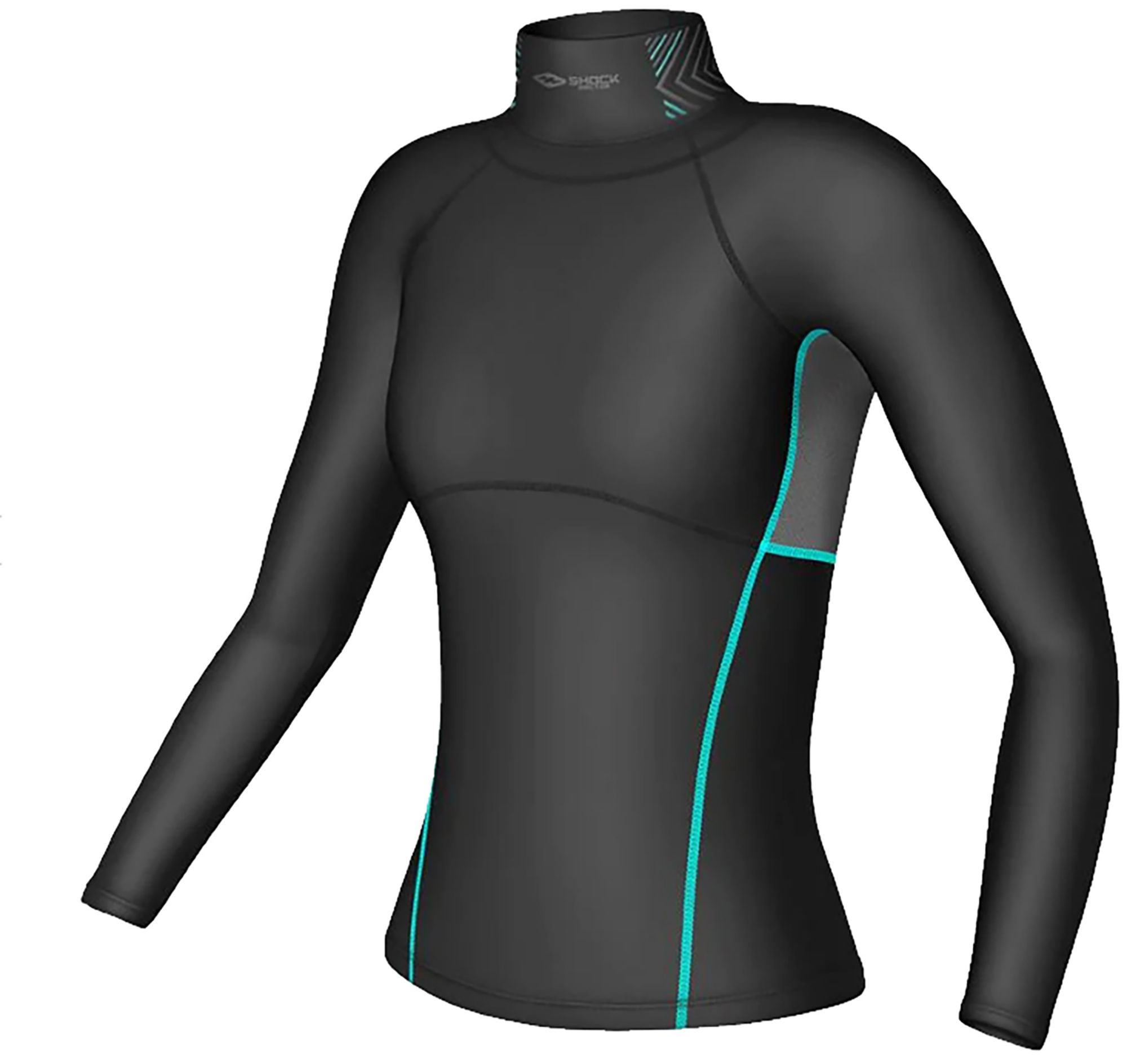 Shock Doctor Girls' Ultra Compression Hockey Long Sleeve Shirt with Neck Gaurd product image