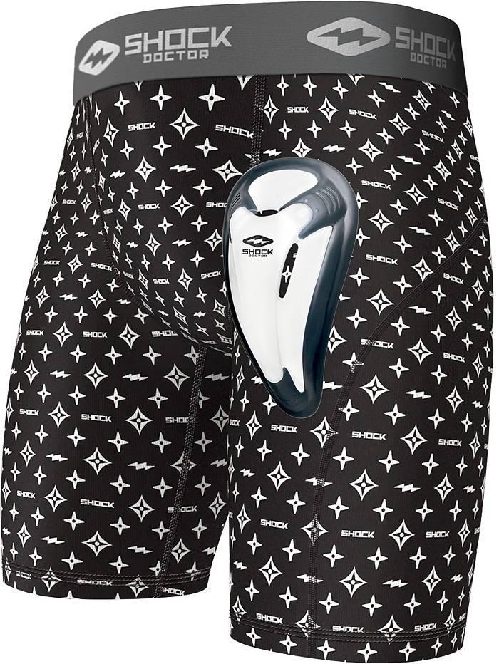 Shock Doctor Youth's Core Compression Shorts with Bio-Flex Cup - Black - L Each