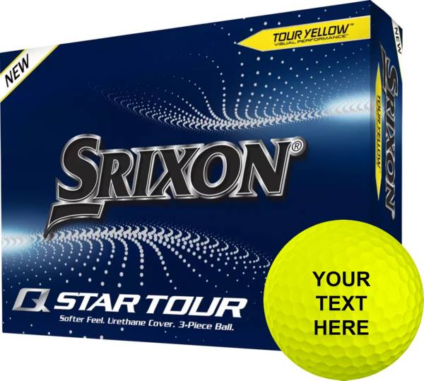 Srixon 2022 Q-STAR Tour 4 Yellow Personalized Golf Balls product image