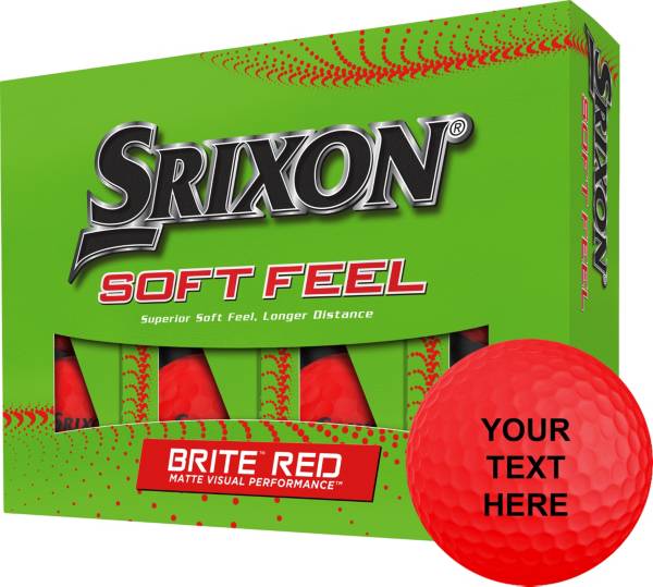 Srixon 2023 Soft Feel Matte Red Personalized Golf Balls product image