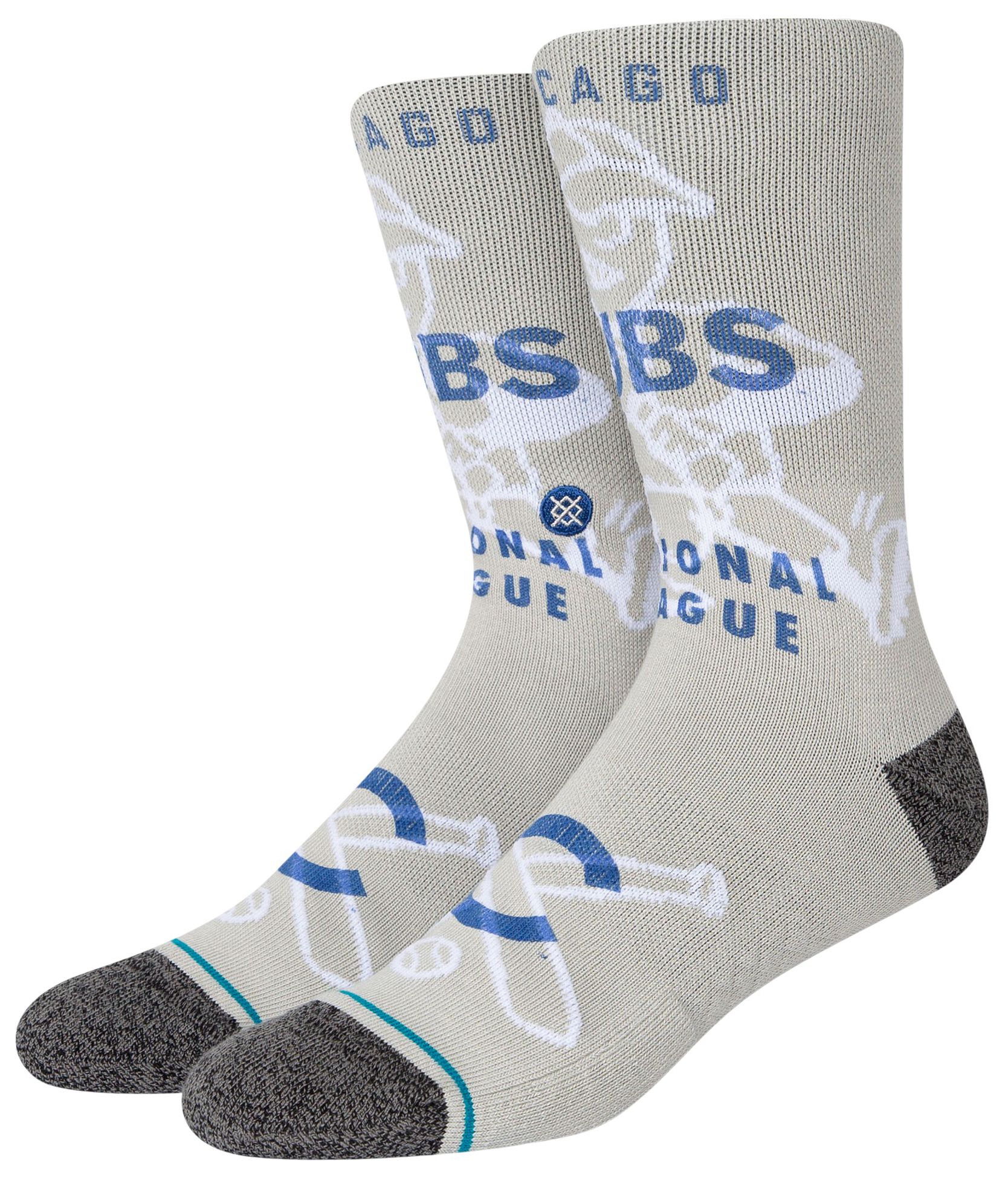 Stance Chicago Cubs Gray Hey Batter Crew Sock product image