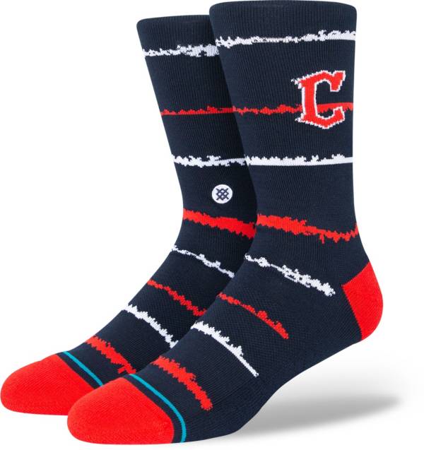 Stance Cleveland Guardians Navy Chalk Crew Sock Dick's Sporting Goods