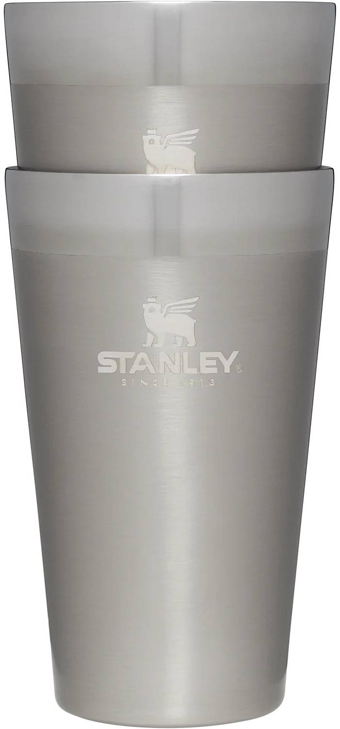 STANLEY Adventure Inulsated Stacking Beer Pint Glass, 16oz Stainless Steel  Double Wall Rugged Metal Drinking Tumbler