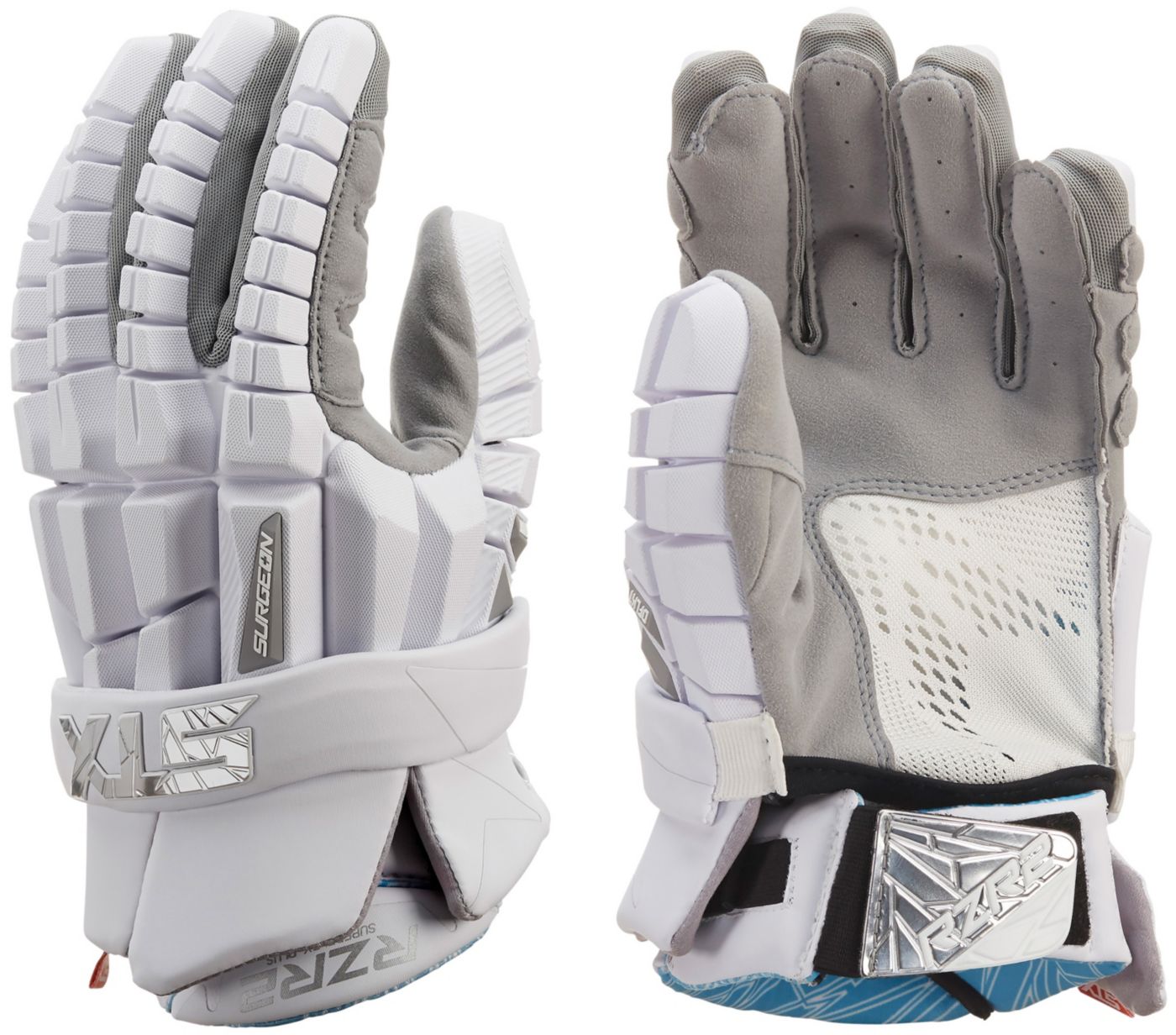 White lacrosse gloves hotsell