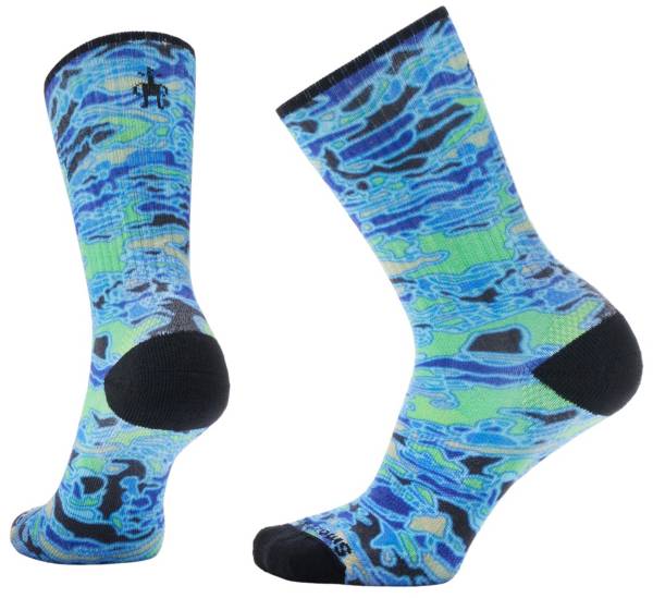 SmartWool Men's Athletic Targeted Cushion In A Daze Print Crew Socks product image