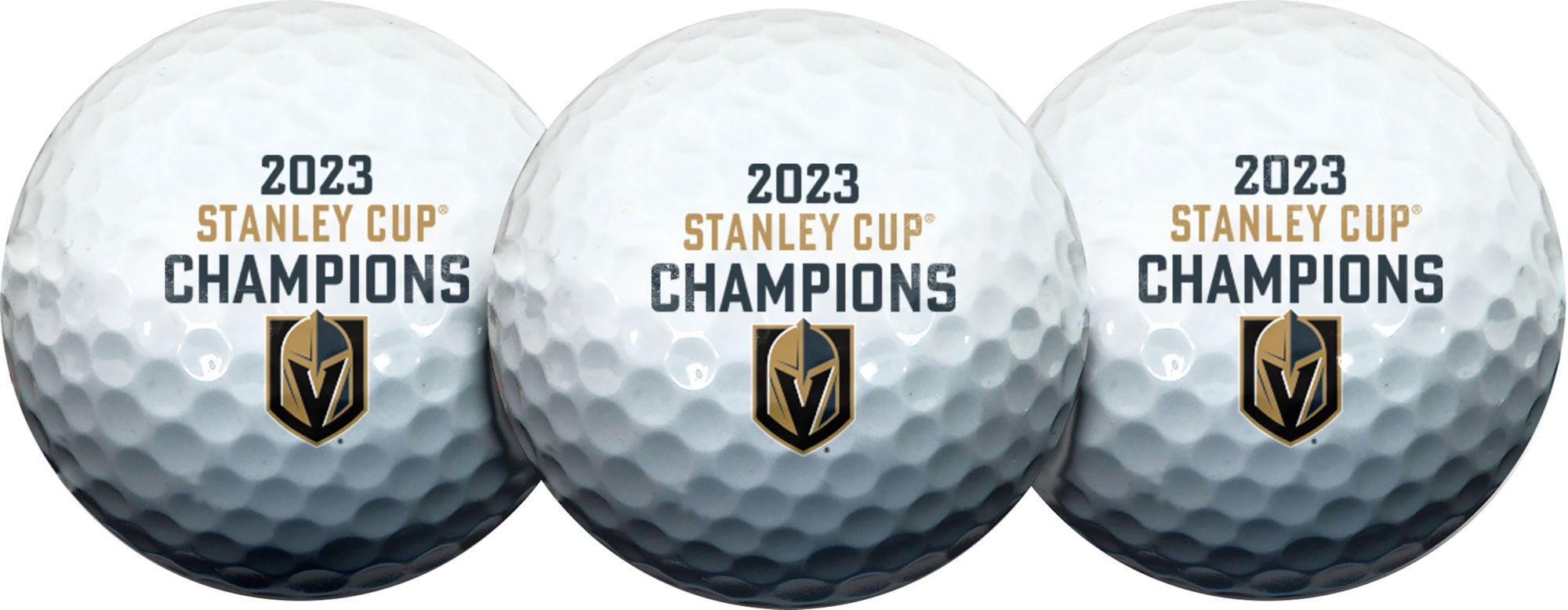 Team Effort 2023 Stanley Cup Champions Vegas Golden Knights Golf Balls - 3 Pack