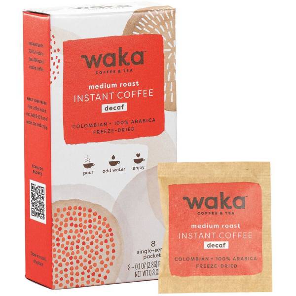 Waka Coffee Columbian Medium Roast Decaf Instant Coffee – 8 Pack product image