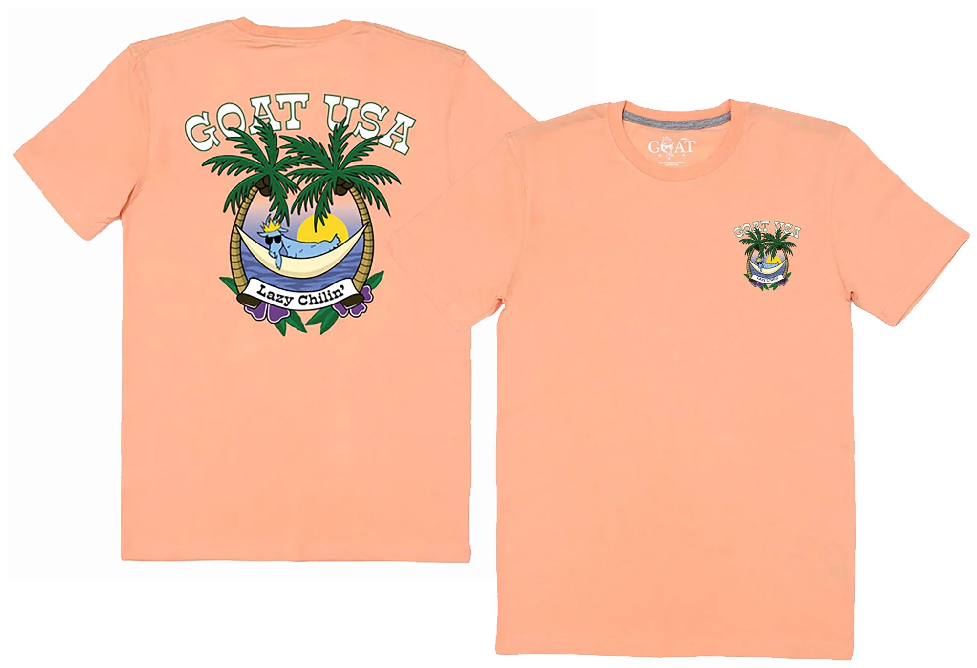 GOAT USA Adult Lazy Chillin' T-Shirt product image