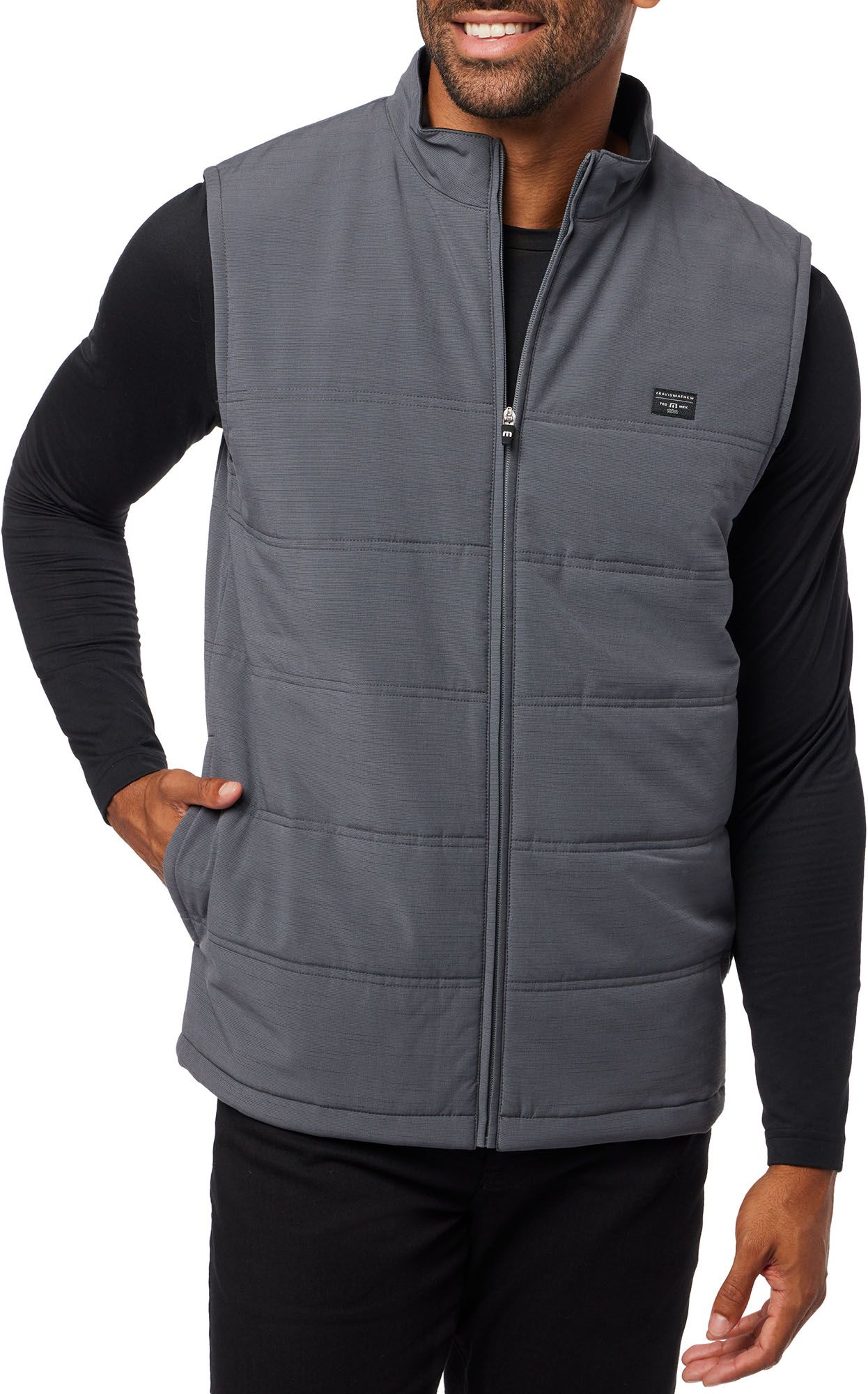 TravisMathew Men's Cold Heart 2.0 Quilted Puffer Golf Vest product image