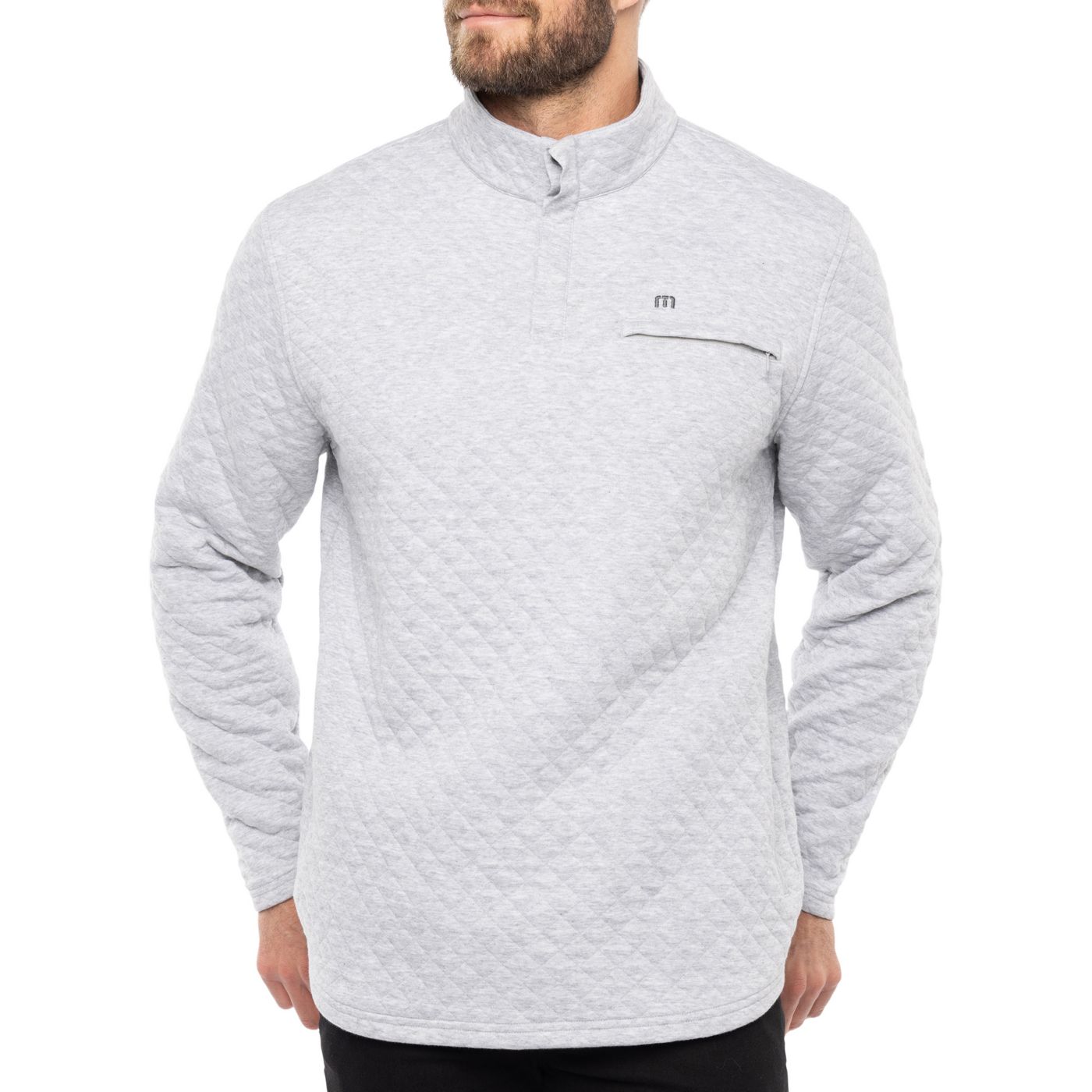 NWT newest - Travis Mathew Eternal Champ Crew Neck Sweatshirt in Heather Grey Size: M