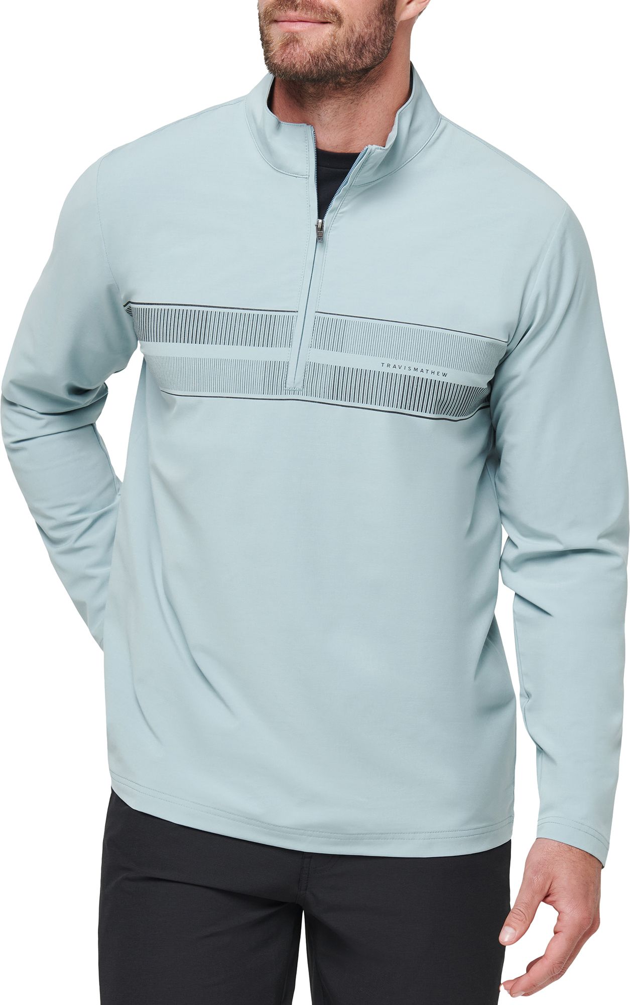 TravisMathew Men's Wind River ¼ Zip Golf Jacket