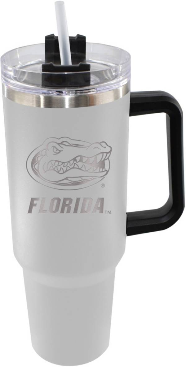 30oz Florida Gators Engraved Stainless Steel Thermos Hogg Rambler Tumbler  Bulk Personalized Gift 