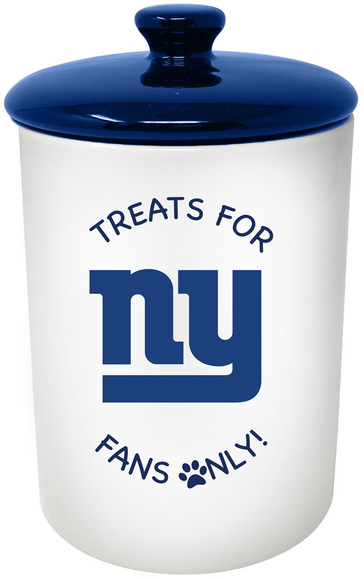 The Memory Company New York Giants White Pet Canister