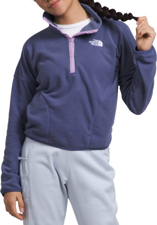 The North Face Teen Glacier 1/4 Zip Pullover - Cave Blue  Shop Clothing at  Trojan Wake Ski Snow & Snow Skiers Warehouse