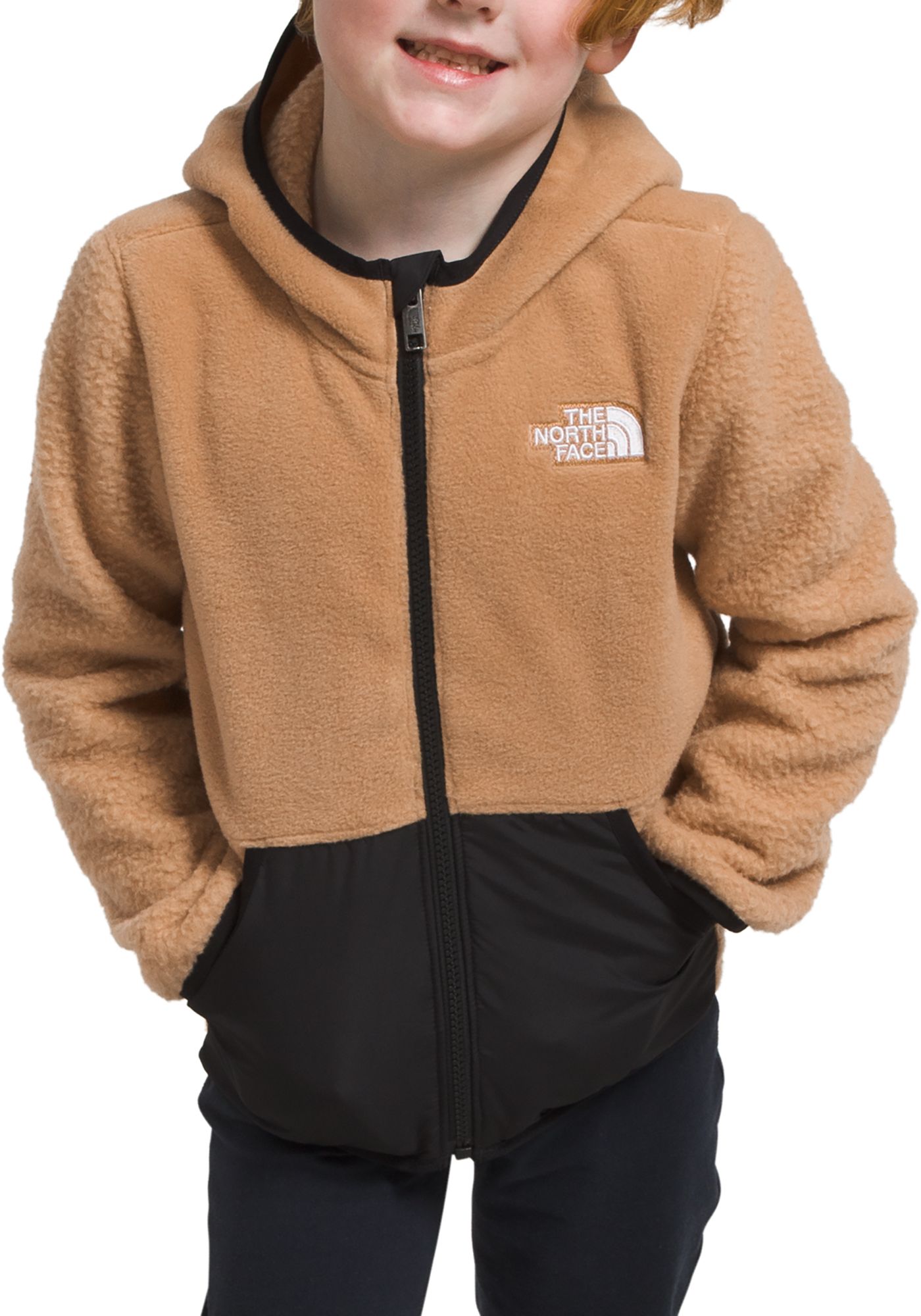 North face fleece jacket with hood best sale