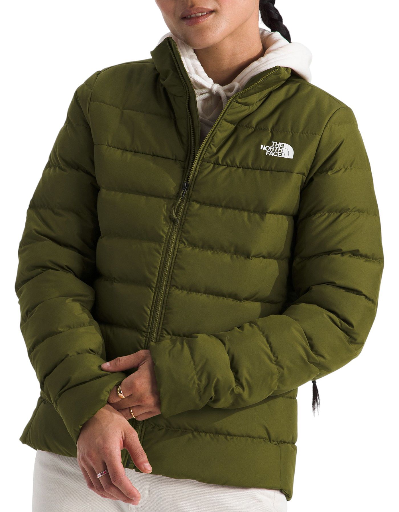 North face womens jacket olive green best sale