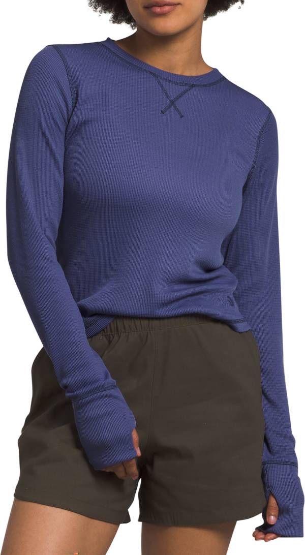 Buy Women Blue Waffle Plain Nightshirt 126189398 in Saudi Arabia