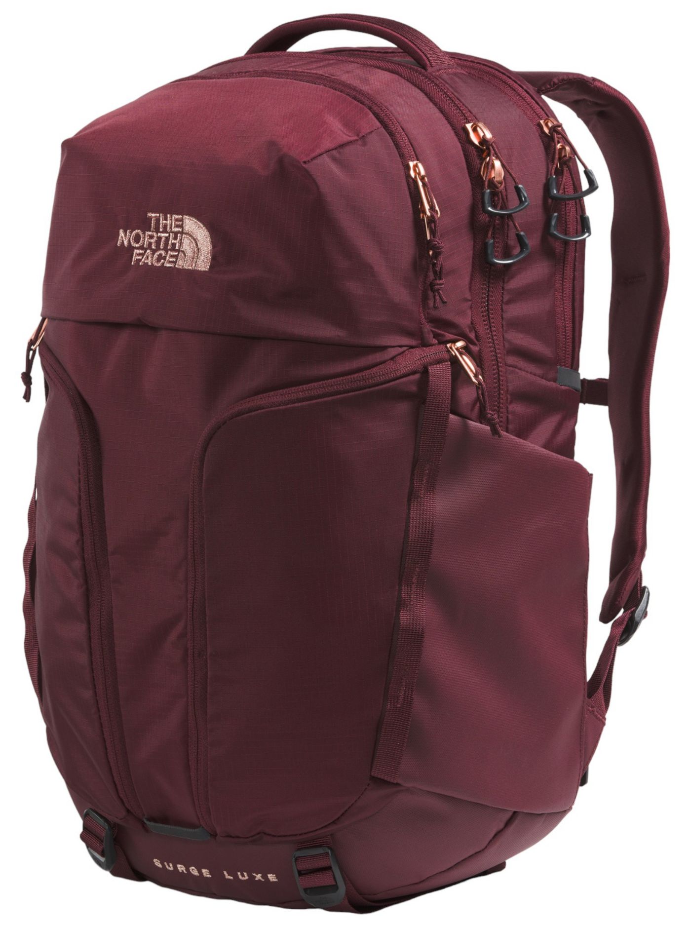 The North outlet Face Surge Burgundy Maroon Camping Hiking School Laptop Bag Backpack