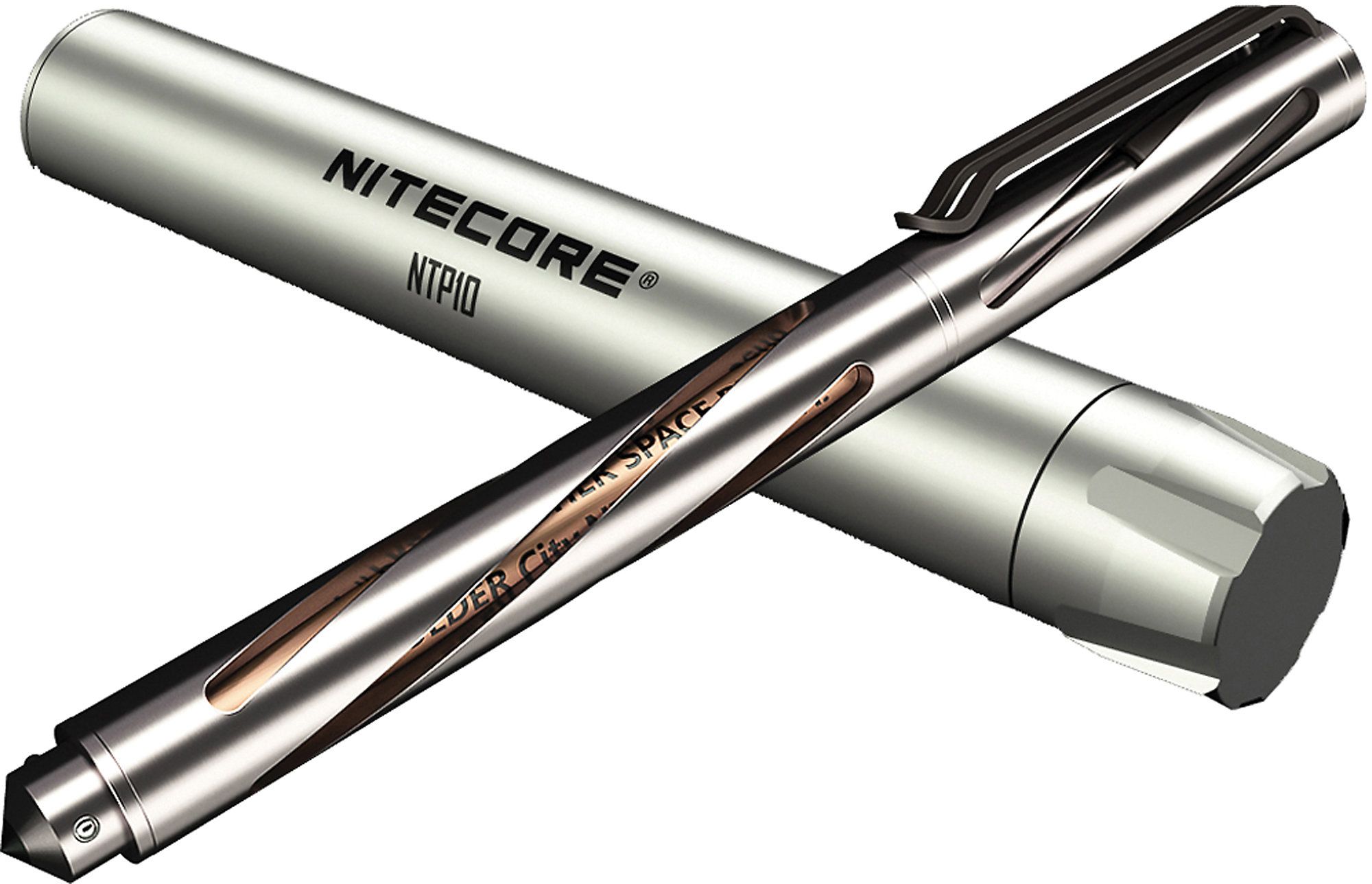 NITECORE NTP10 Titanium Tactical Pen with Tungsten Steel Tip Sansujyuku sansujyuku.com