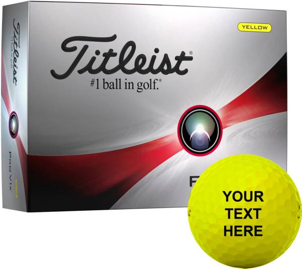 Titleist 2023 Pro V1x Yellow Personalized Golf Balls product image