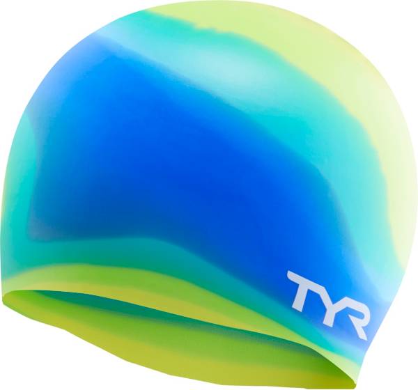 TYR Tie Dye Silicone Youth Swim Cap Dick's Sporting Goods