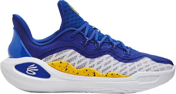 Blue yellow sale basketball shoes