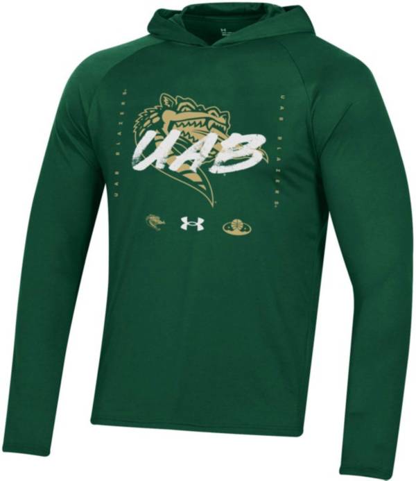 Under Armour UAB Blazers Green Hooded Long Sleeve Bench T-Shirt product image