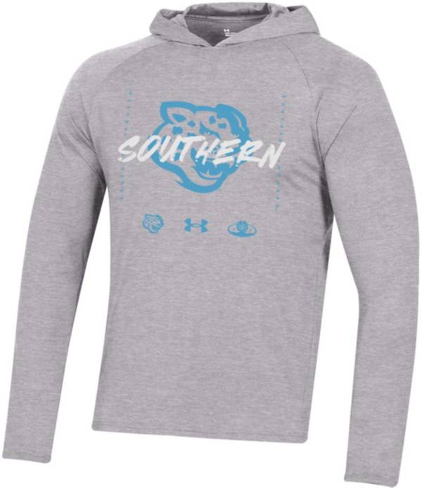 Under Armour Southern University Jaguars Grey Hooded Long Sleeve Bench T-Shirt product image