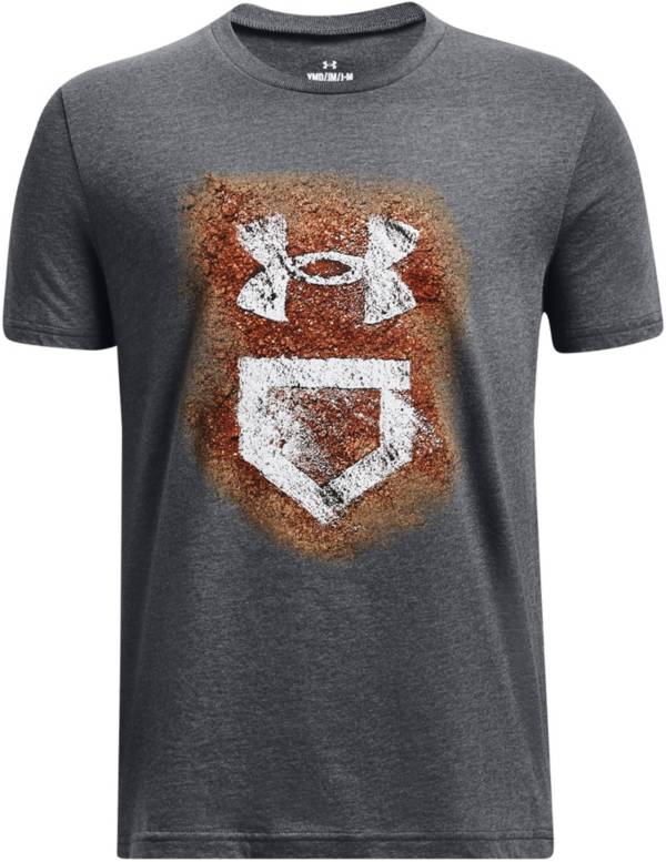 Under Armour Print T-shirt - pitch grey/grey 