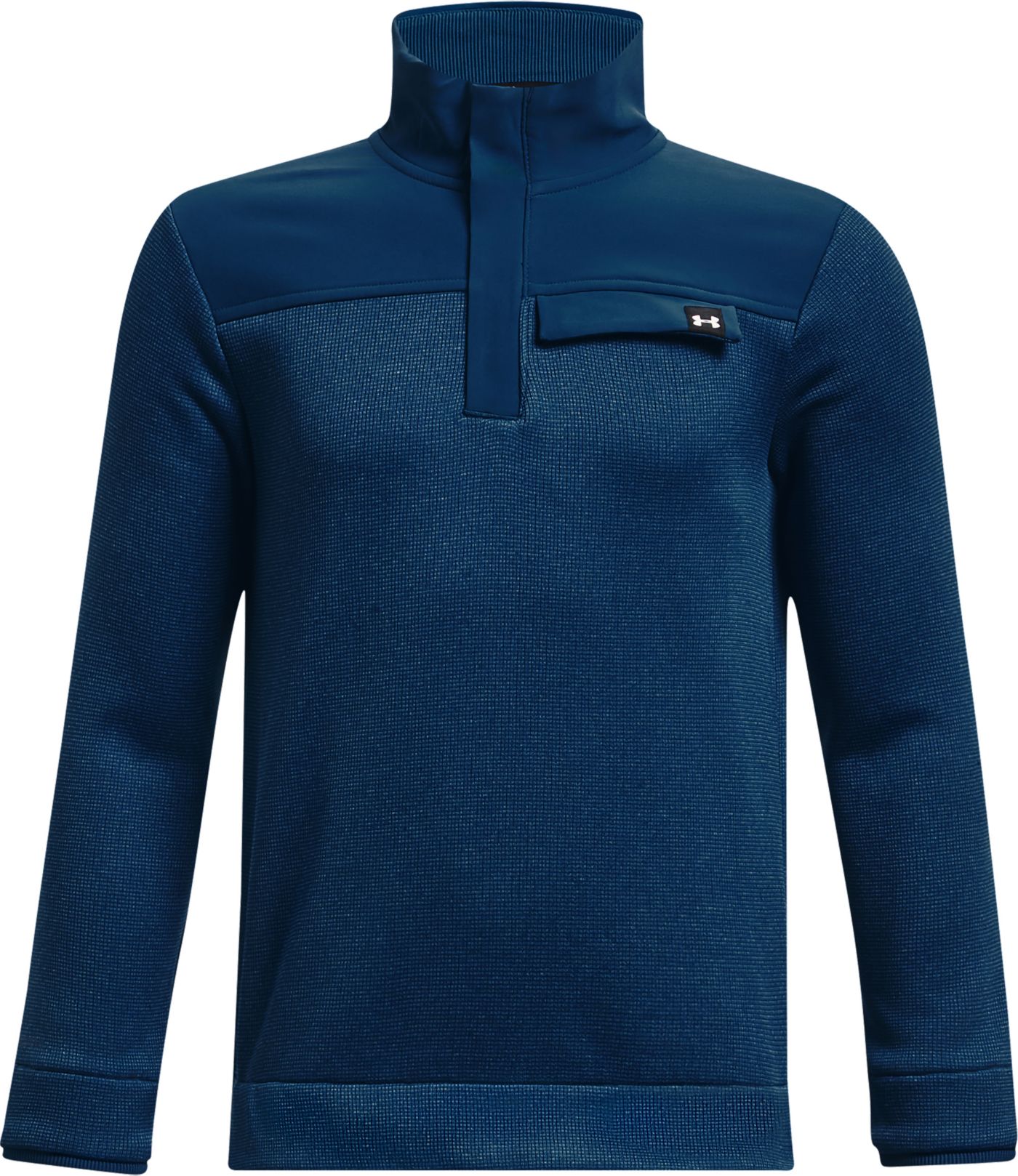 Under Armour Boys Sweaterfleece Zip Blue YMD