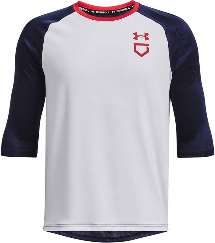 Under Armour Boys' Utility 3/4 Sleeve Baseball Shirt