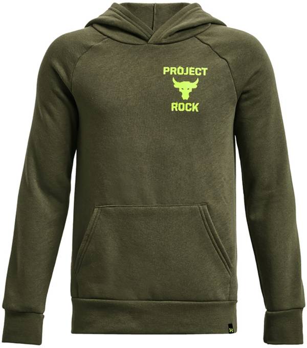 Under Armour Boys Project Rock Rival Fleece Hoodie Dick s