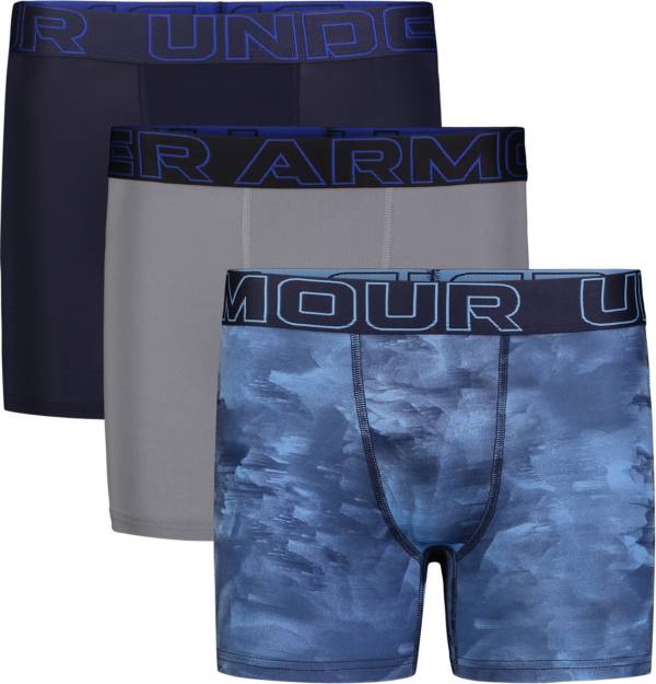 Under Armour 3 Pack Hipster Print Briefs in Blue