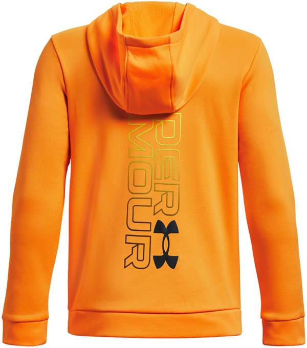 Under armour orange on sale hoodie