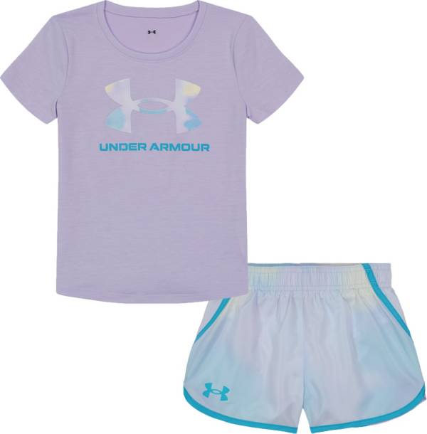 Under Armour Toddler Girls' Big Logo Shirt and Shorts Set