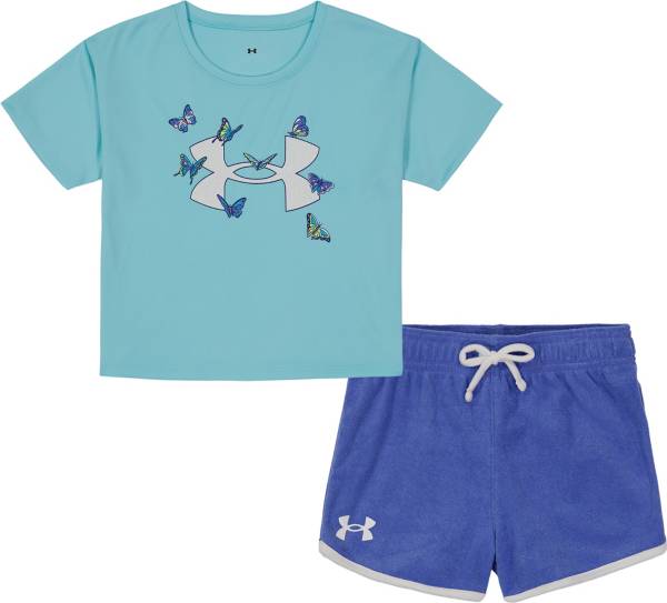 Under Armour Little Girls' Boxy T-Shirt and Short Set product image