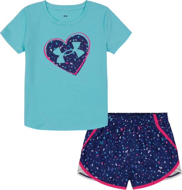 Under Armour Toddler Girls' Scoop T-Shirt and Fly-By Short Set product image