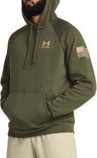 Men's Freedom Flag Fleece Hoodie - Academy--Steel