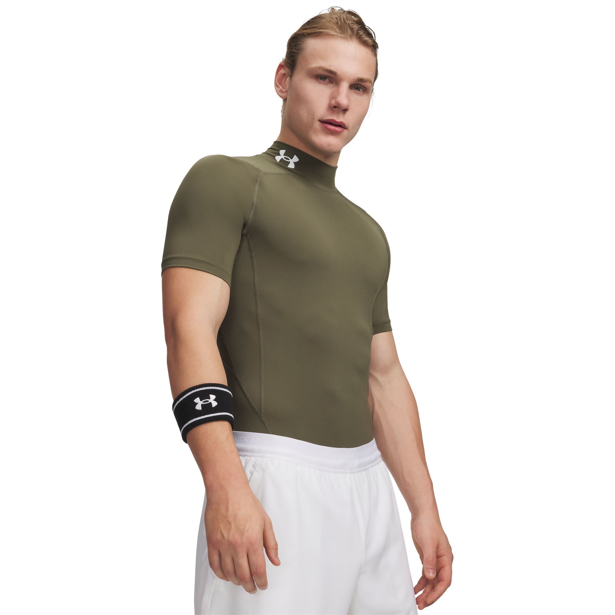 Under Armour Men's HeatGear Mock Neck Short Sleeve Compression Shirt product image