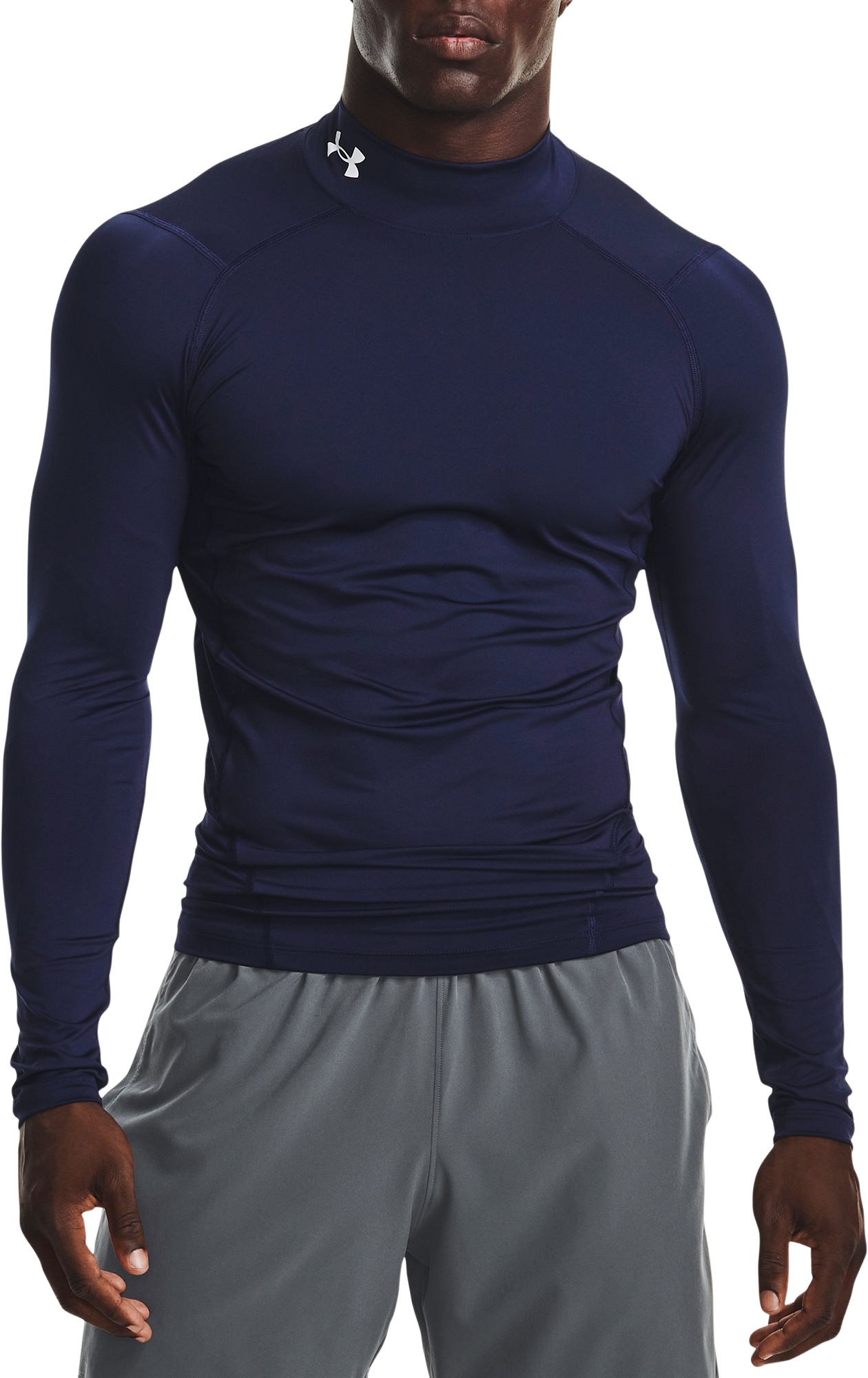 Under Armour Men's HeatGear Mock Neck Long Sleeve Compression Shirt product image